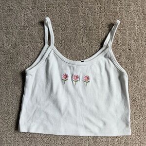 Brandy Melville Floral Cropped Tank